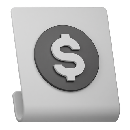 Bill  3D Icon