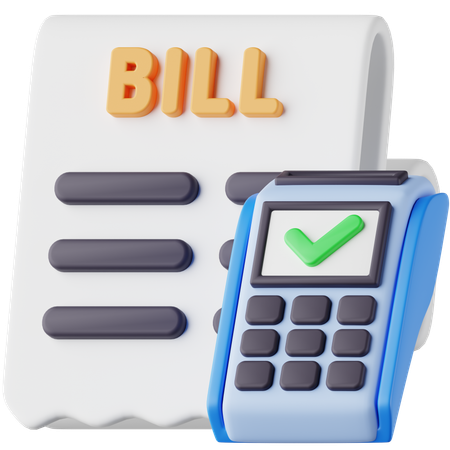 Bill  3D Icon