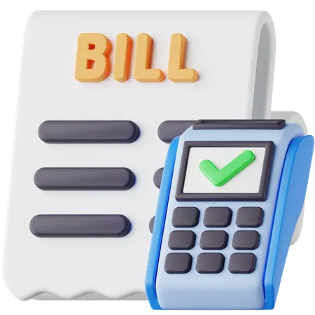 Bill  3D Icon