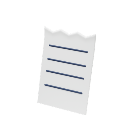 Bill  3D Icon