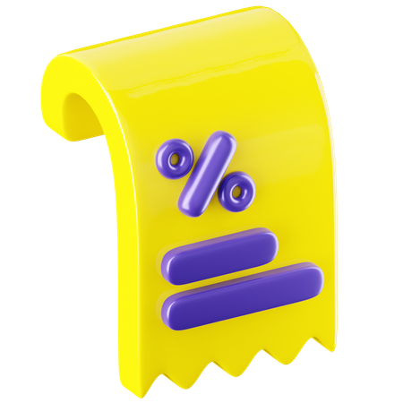 Bill  3D Icon