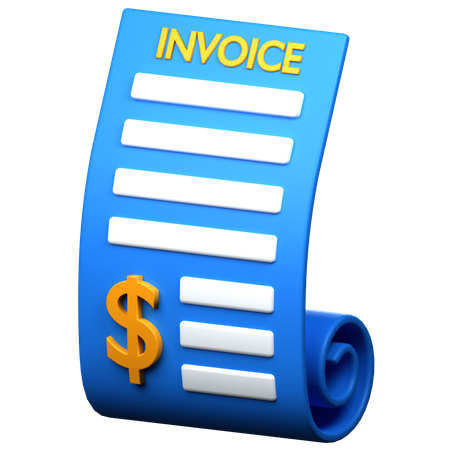 Bill  3D Icon