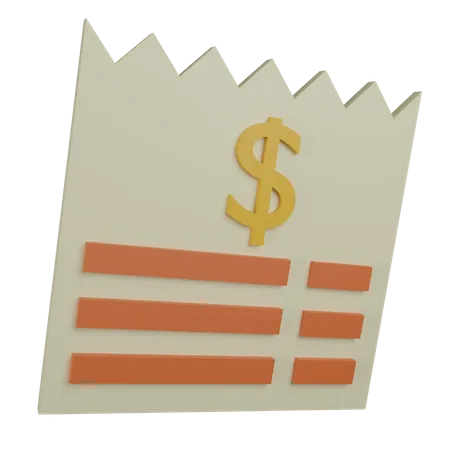 3 D Icon Paper Money 3D Icon