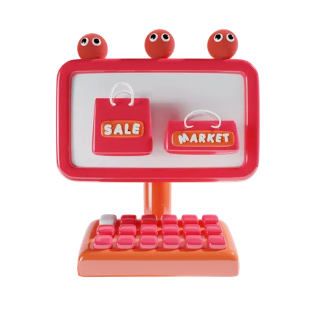 Market Store Icon 3D Icon