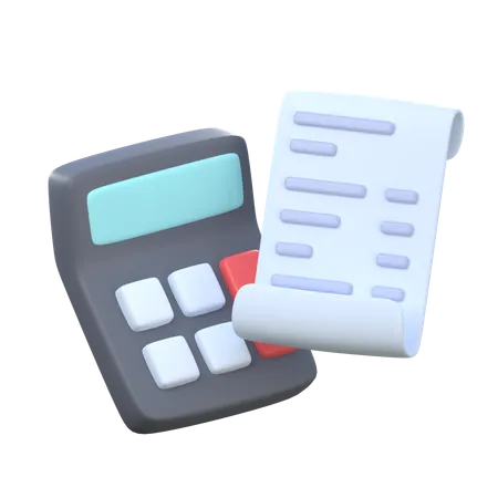 Bill Calculation  3D Icon