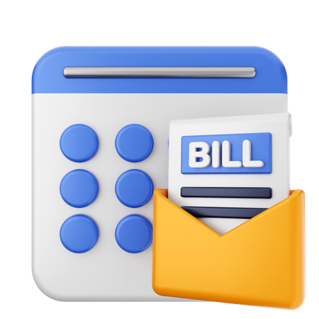 Bill Calendar  3D Icon