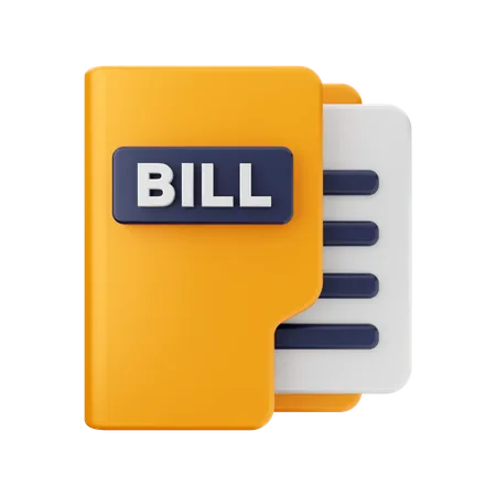 Bill Folder  3D Icon