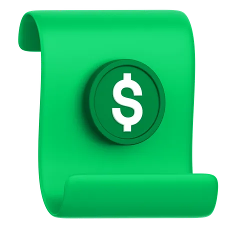 Bill Invoice  3D Icon