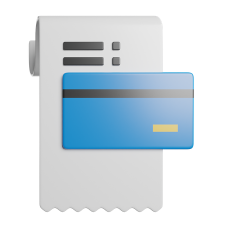 Bill invoice  3D Icon