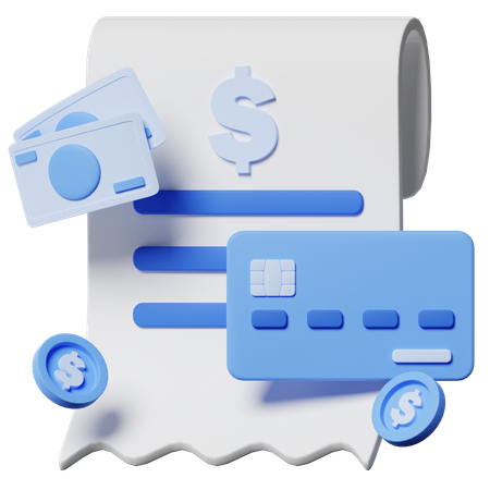 Bill Invoice  3D Icon