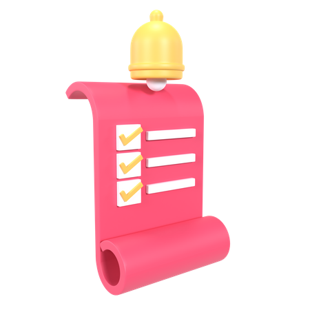 Bill Notification  3D Icon