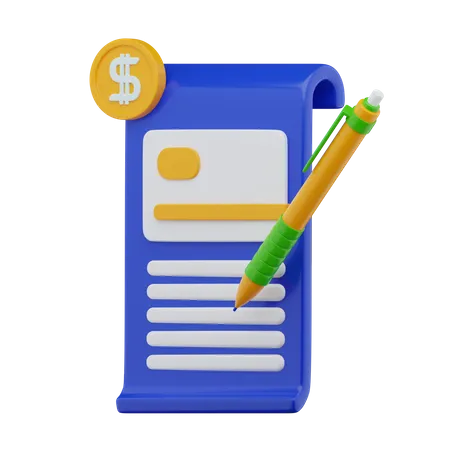 Bill Payment  3D Icon