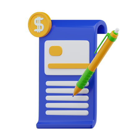 Bill Payment  3D Icon