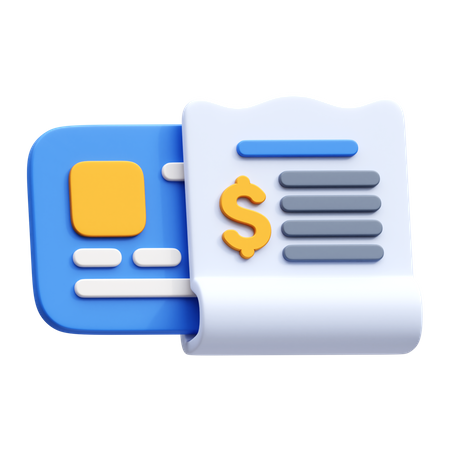 Bill Payment  3D Icon