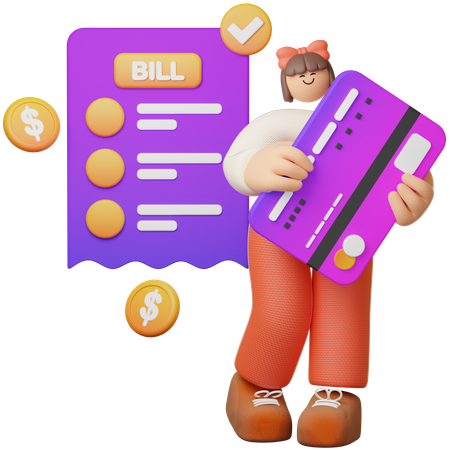 Bill Payments  3D Icon