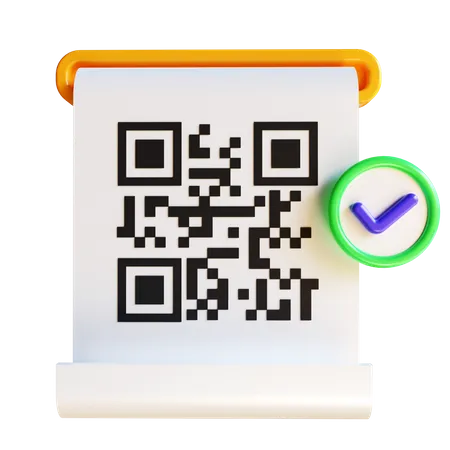 Bill Qr Code  3D Icon