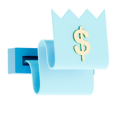 Bill Receipt  3D Icon