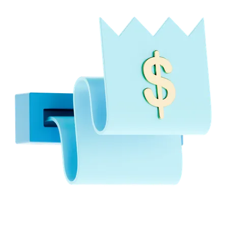 Bill Receipt  3D Icon