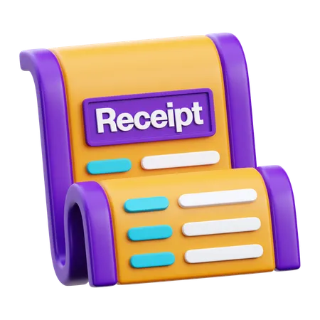 Bill Receipt  3D Icon