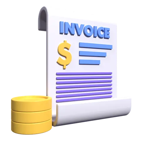 Bill Receipt  3D Icon