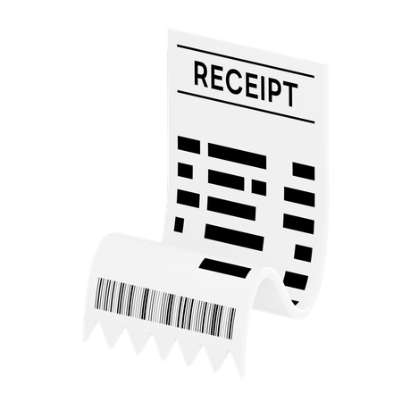 Bill Receipt  3D Icon