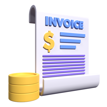 Bill Receipt  3D Icon