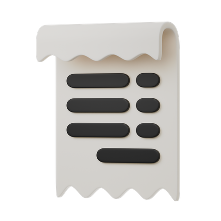 請求書税  3D Icon