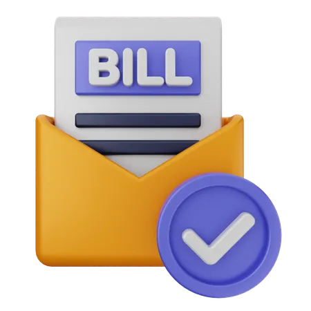 Bill Verification  3D Icon