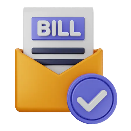 Bill Verification  3D Icon