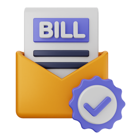 Bill Verification  3D Icon