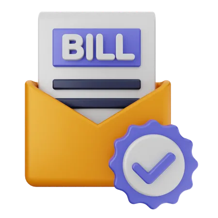 Bill Verification  3D Icon