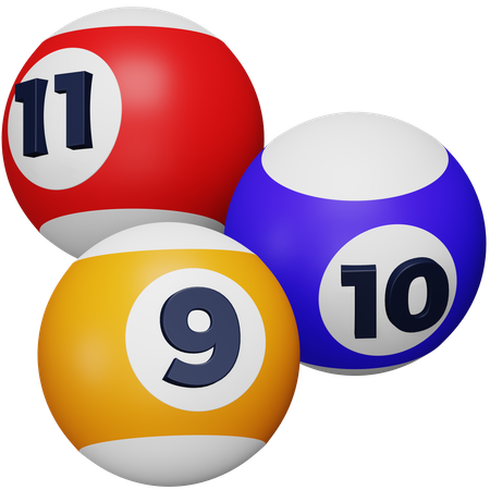 Billar  3D Icon