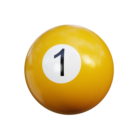 Boule de billard 1  3D Icon