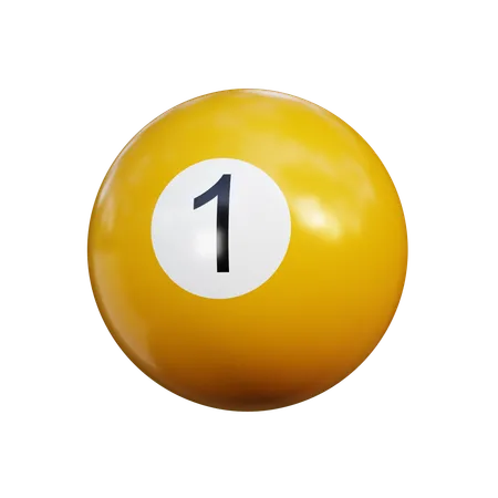 Boule de billard 1  3D Icon