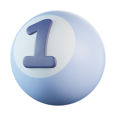 Boule de billard  3D Icon