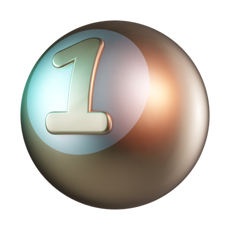 Boule de billard  3D Icon