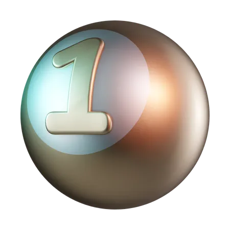 Boule de billard  3D Icon