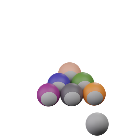 Boule de billard  3D Icon