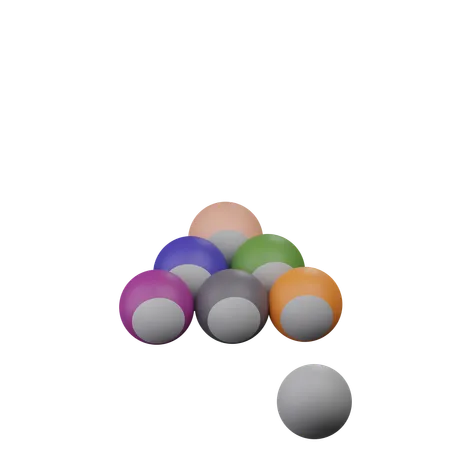 Boule de billard  3D Icon