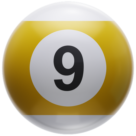 Boule de billard  3D Icon