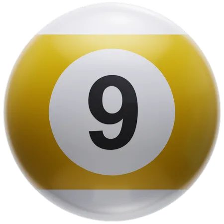 Boule de billard  3D Icon