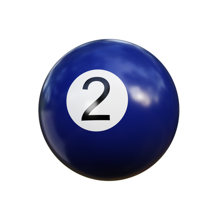 Boule de billard 2  3D Icon