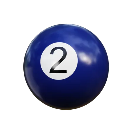 Boule de billard 2  3D Icon