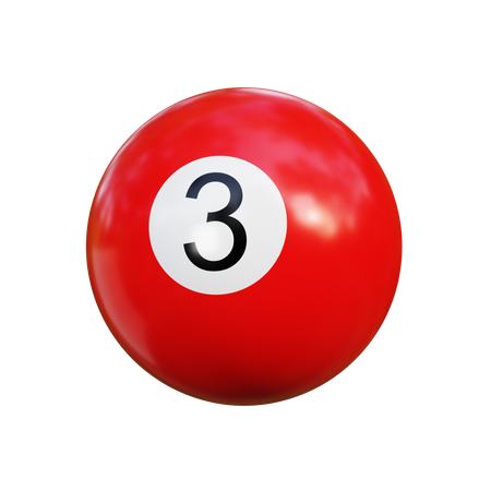 Boule de billard 3  3D Icon