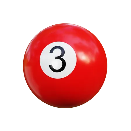 Boule de billard 3  3D Icon