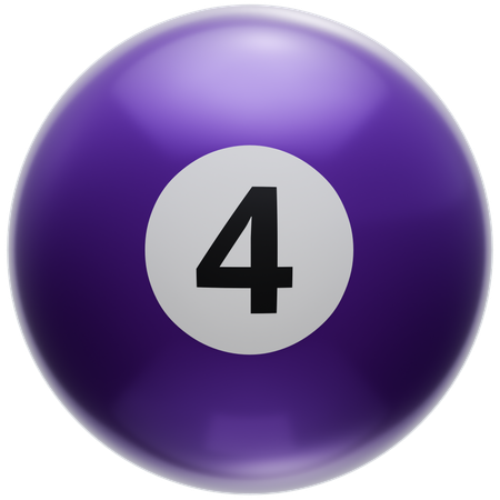 Boule de billard 4  3D Icon