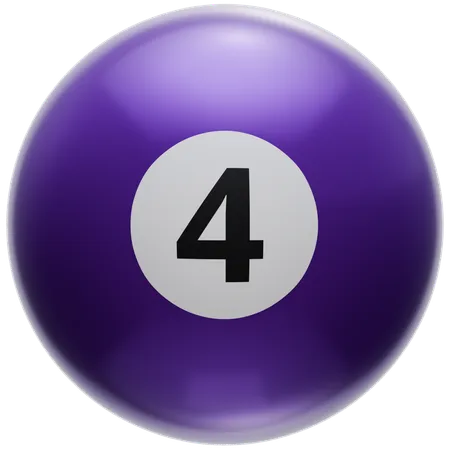 Boule de billard 4  3D Icon