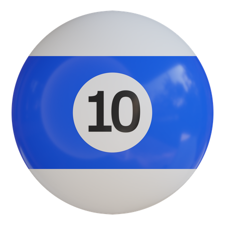 Boule de billard  3D Icon