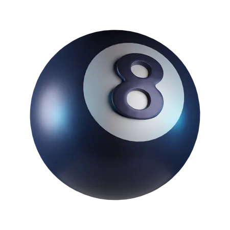 Boule de billard  3D Icon