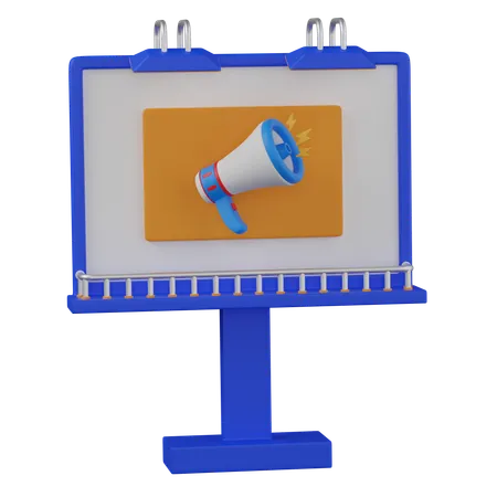 Billboard  3D Icon